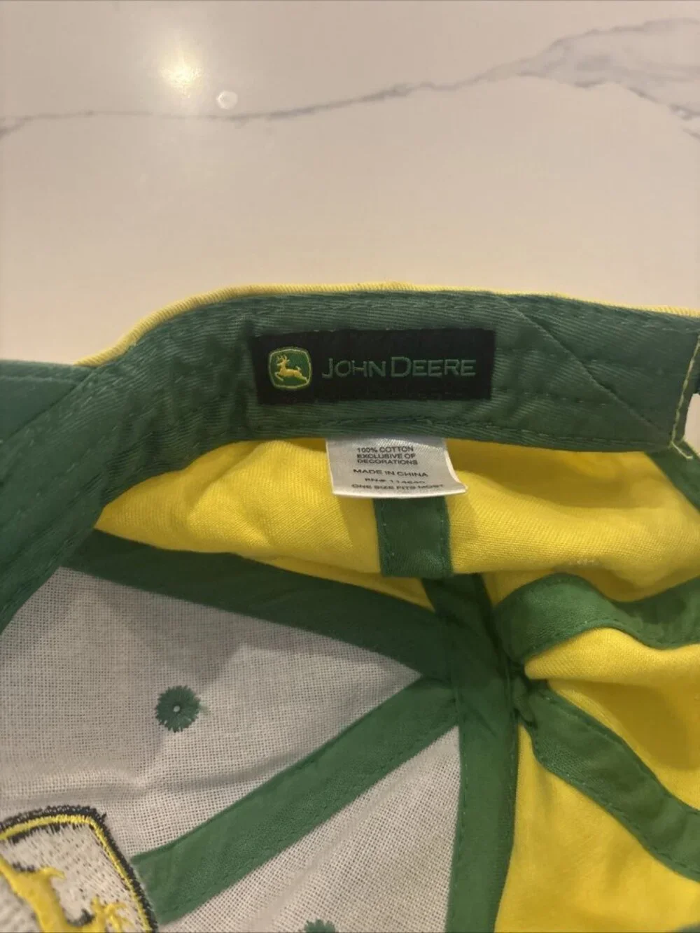 John Deere - Green Cap Hat - Adjustable Strap Back Baseball Vintage Trucker